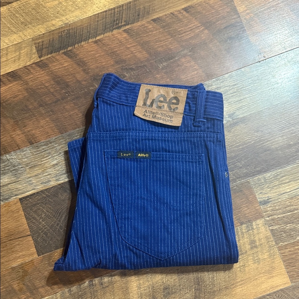 ALIFE x Lee Limited Edition Pinstripe Jeans Blue/White 32x32 Rare